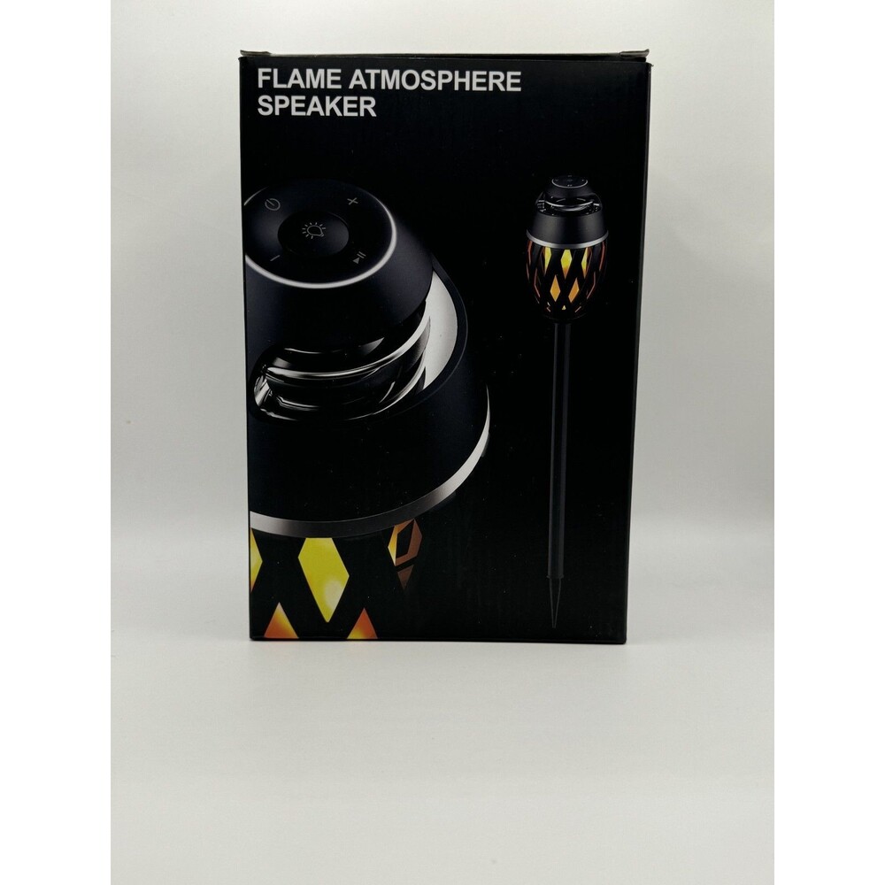 Flame Atmosphere Bluetooth Speaker Outdoor Portable LED Wireless Torch Lamp NIB